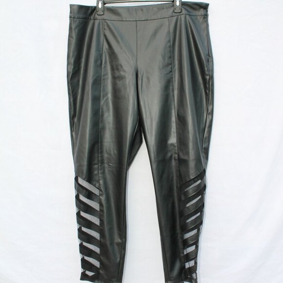 LADIES  FAUX LEATHER SEXY PANTS   2X - Picture 2 of 16